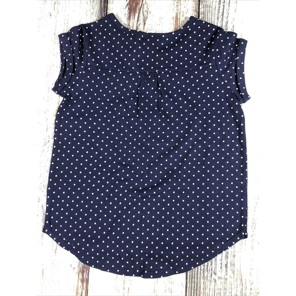 NWT Gymboree Blue Polka Dot Short Sleeve Tee Top Girls 8 - Picture 8 of 8